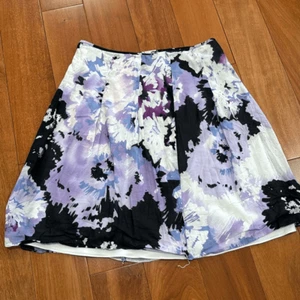 Tahari women’s purple flower cotton skirt size 12 - Picture 1 of 8