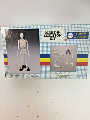 Kit de colección 1989 Battat Inc. Science & Discovery Make a Skeleton #81302 nuevo en caja Foto 1 de 4