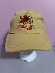 Gorra de béisbol de algodón amarillo suave Pirana Joe Aruba para hombre sombrero peces cuelga - Imagen 1 de 8