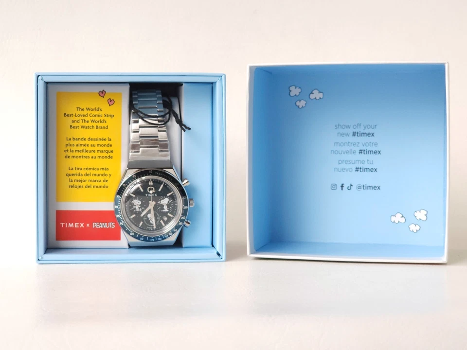 Q Timex Limited Edition Snoopy Chronograph watch TW2Y45300