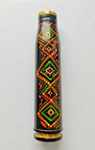 Jarrón de recuerdo Kosiv pintura bordado de caja de cartucho de 30 mm, Folk Ucrania - Imagen 1 de 6