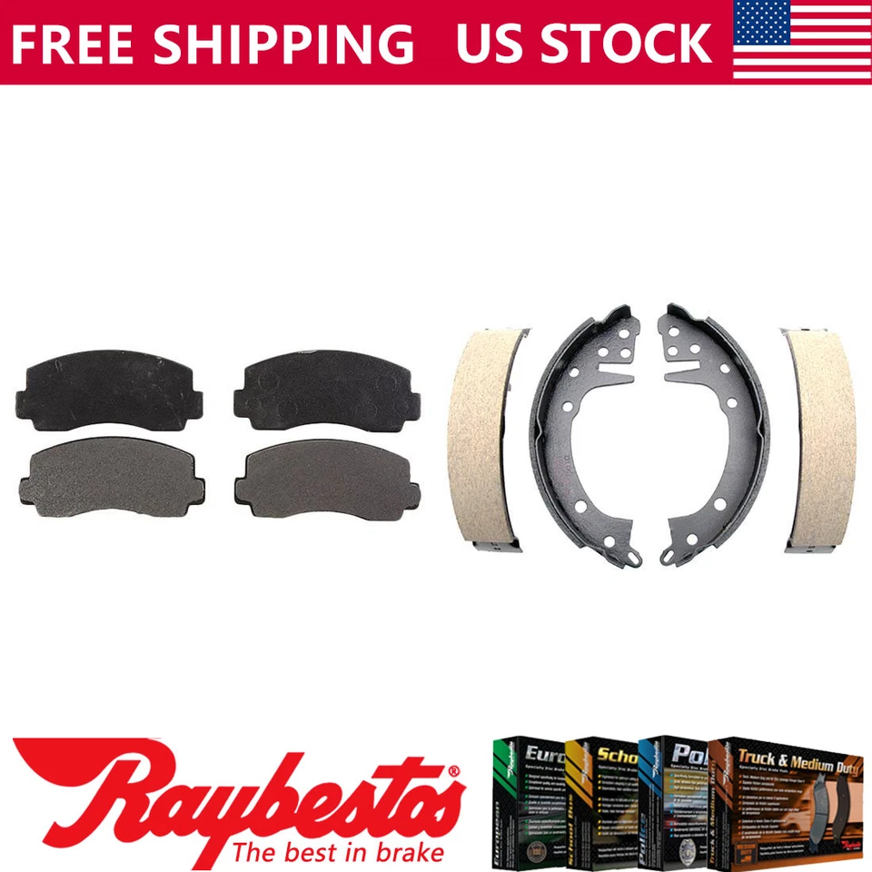 Pastillas de freno delanteras metálicas y zapatas traseras Element3 para Dodge Colt 1978 - Raybestos Foto 1 de 4