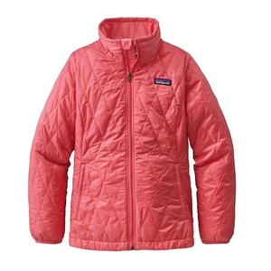 FLAWED Patagonia Kids Nanopuff Jacket Full Zip Up Size M / 10 - Picture 1 of 13