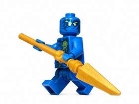 LEGO Ninjago NRG Jay Minifigure Blue Lighting Ninja 9570 NO MASK&mdash;Authentic
