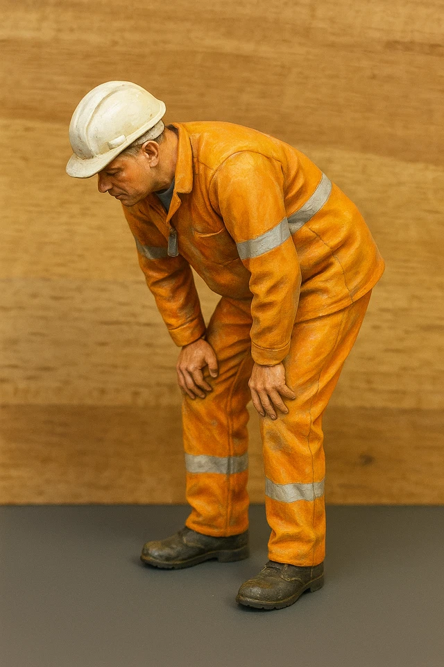 JAGER HOBBY Tug ship boat deckhand crew hard hat scale figure TG3F