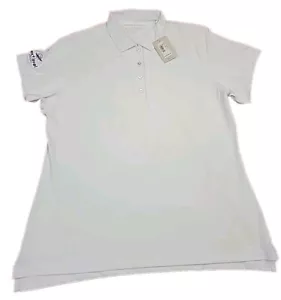 Peter Millar Summer Comfort Golf Shirt NEW NWT WOMEN'S XL WHITE LE0EK10S RET.$95 - Picture 1 of 17