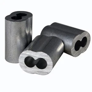 50 fundas de aluminio para cuerda de alambre, 5/32"." - Imagen 1 de 1