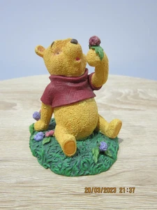 The Disney Store Simply Pooh Winnie the Pooh with Dandelion Ornament/Figurine - Picture 1 of 8