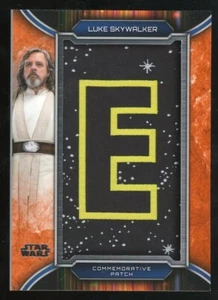 LUKE SKYWALKER 2019 Topps Star Wars parche carta conmemorativa SP/99 - Imagen 1 de 2