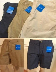 NWT Columbia Men's Washed Out Shorts 10" Inseam AM4471 Tan or Bluish Flat Short - Picture 1 of 47