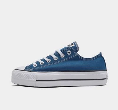 New NIB Converse Armor Blue All Star Chuck Taylor Platform Ox Lo Lift Sneakers - Image 1 of 4