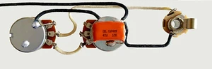 Fender P Bass  Wiring Harness 250k Bourns Pots, Orange Drop, Switchcraft - Picture 1 of 4