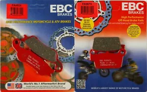 EBC X front & rear brake pad set for 2008-on Yamaha YZ250 & YZ250X - Picture 1 of 1