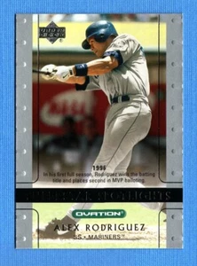 Upper Deck Ovation 2002 plata #111 Alex Rodríguez SS Mariners - Imagen 1 de 1