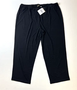 Pantaloni vintage Bob Mackie taglia 2X donna cropped elasticizzati maglia pull-on minimalista NUOVI - Foto 1 di 3