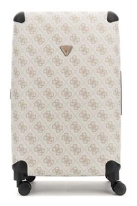 GUESS 28 In 8-Wheeler Exp. L Trolley Dark Taupe Logo creme taupe Neu - Bild 1 von 3
