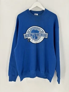 Pro Player Kentucky Wildcats Sweatshirt Mens XL Blue Logo Pullover 90s UK Cotton - Picture 1 of 21
