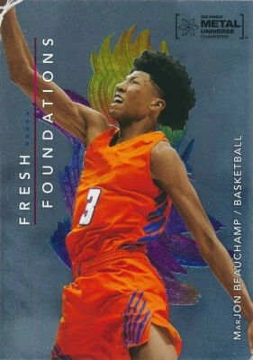 MarJON BEAUCHAMP FF15 2022 Skybox Metal Champions FRESH FOUNDATIONS RC BUCKS - Image 1 of 2