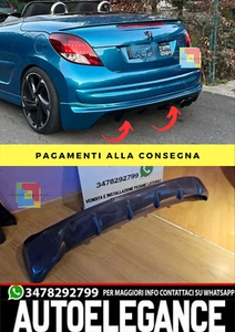 0600 Diffusor Dam Hinten Für Peugeot 207 ABS Look Sport Tuning - Bild 1 von 7