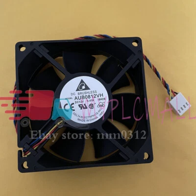 Delta AUB0812VH 8025 80mm x 25mm Cooler Cooling Fan PWM DC 12V 0.41A 8cm 4Pin - Image 1 of 2