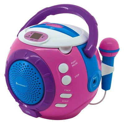 Soundmaster KCD 1600 Pink Kinder CD-Player Anti Schock-Speicher  - Bild 1 von 2
