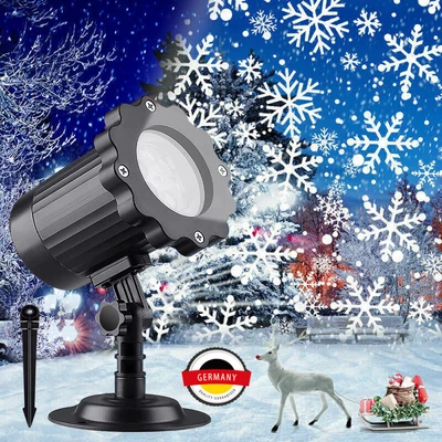 LED Laser Projektor garten licht weihnachts beleuchtung deko party außen innen! - Bild 1 von 4