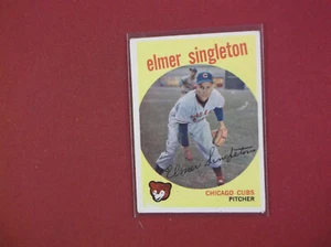 1959 Topps Baseball Hi # 548 Elmer Singleton en muy buen estado-excelente - Imagen 1 de 2