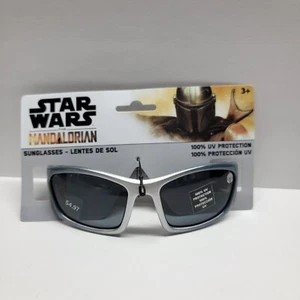 Star Wars The Mandalorian KIDS Silver 100% UV Protection Sunglasses Age 3+ - Picture 1 of 6