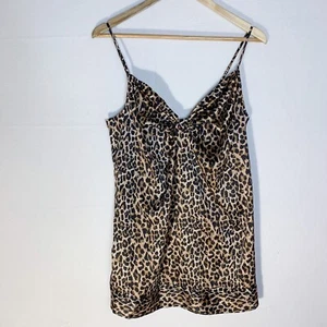 Camicia da notte Victoria’s Secret raso stampa leopardata slip taglia large mob moglie - Foto 1 di 5