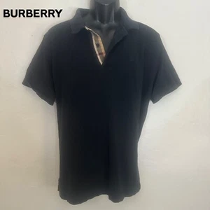 Burberry Brit Plaid Trim Polo XXL runs small Gently worn vintage 100% cotton - Picture 1 of 5