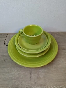 EUC🇺🇸 FIESTAWARE /homer laughlin LemonGrass Set Of (5) Pieces - Picture 1 of 9
