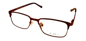Lucky Brand Mens Ophthalmic Eyeglass Rectangle Brown Metal D802 47mm - Picture 1 of 6