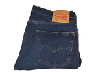 Levi's 505 Jeans Regular Fit Dark Wash Blue Denim Men's Fit 36x29 (tag 36x30)