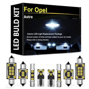 Auto LED Innenraumbeleuchtung Set für Opel Astra J 2010-2015 Weiß Birnen Canbus - Bild 1 von 10