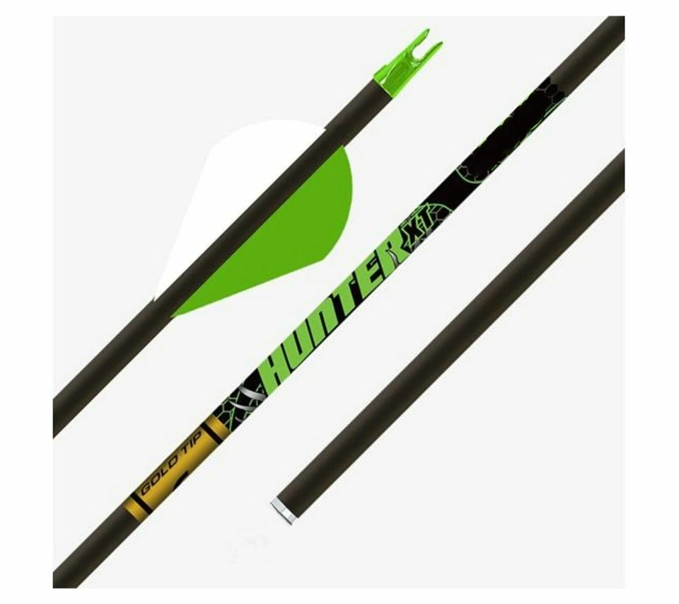 1 DOZEN Gold Tip Hunter XT 500 2" Vanes Carbon Arrow #HXT500A26 1DZ 12 Arrows 12 - Image 1 of 1