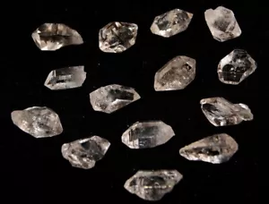 Herkimer Diamantstil Quarz Sammlung 14er Set DT Punkte 10-12 mm 2111 - Bild 1 von 1