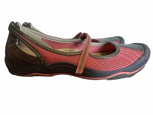 Scarpe Jambu 'Formosa' rosse Mary Jane in pelle a rete taglia 10M - Foto 1 di 6