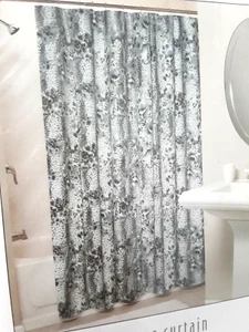 STOREHOUSE FLORAL ANIMAL Print FABRIC SHOWER CURTAIN 72x72 - Picture 1 of 10