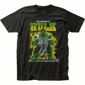 Hulk Transforming T Shirt Mens Licensed Marvel Superhero Avengers Movie Black - Picture 1 of 2