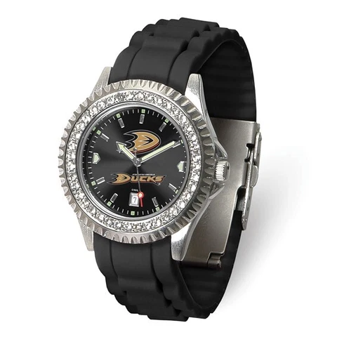 NHL Anaheim Ducks Ladies Sparkle Crystal Bezel Watch Style: XWL1258 $81.90 Cover