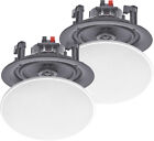 2x 8inch Ceiling Speakers 180W White Moisture Resistant, B402C