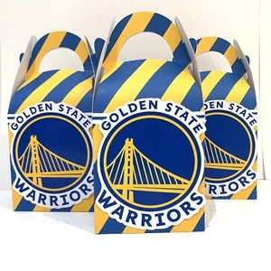 6x Golden State Warriors Basketball Lolly Loot Bag Box. Party Supplies Cake Flag - Picture 1 of 5