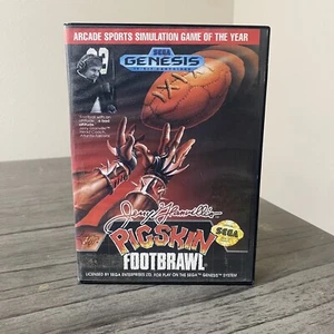 Jerry Glanville's Pigskin Footbrawl Case (SEGA Genesis) autentico SOLO SCATOLA - Foto 1 di 9