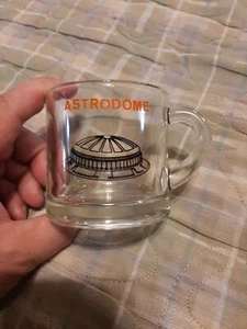 Houston Astros Astrodome Sports Stadium Short Glass Mug / Handle 1980 - Picture 1 of 13