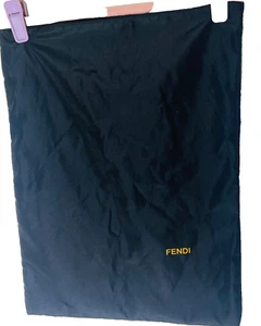FENDI Dust Bag Black Large 18"x14" Protective Shoes Purse - Picture 1 of 6