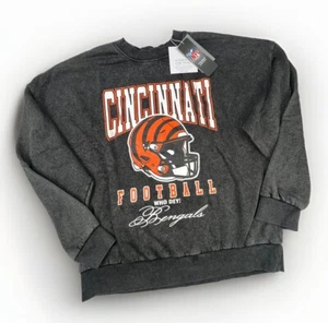 NFL Cincinnati Bengals Gameday Couture Crewneck Sweatshirt Small Vintage Wash - Picture 1 of 7