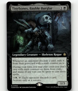FOIL - MTG - Tinybones, Bauble Burglar (Extended Art) #463 - Foundations - Picture 1 of 1