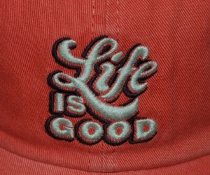 Gorra para mujer Life Is Good marca "rojo chile" nueva con etiquetas - Imagen 1 de 6
