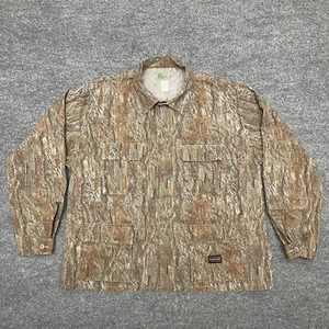 Vtg Combat Coat Pinetree Camo Shirt Jacket Hunting 80s Rare US Military Sz 2XLT - Picture 1 of 17