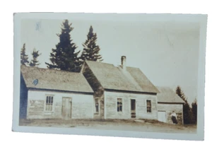 CATSKILLS New York RPPC casetta da pesca caccia ROSE FISH CAMP WASHINGTON IRVING - Foto 1 di 17